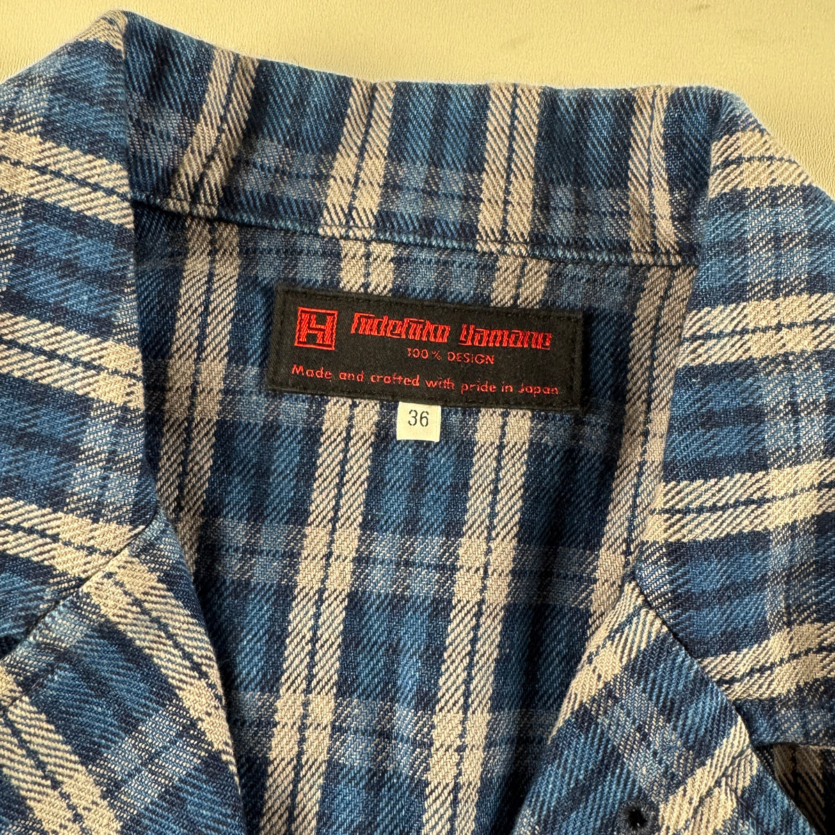 Evisu Check Blue Seagull Tailored Jacket (38 / M)