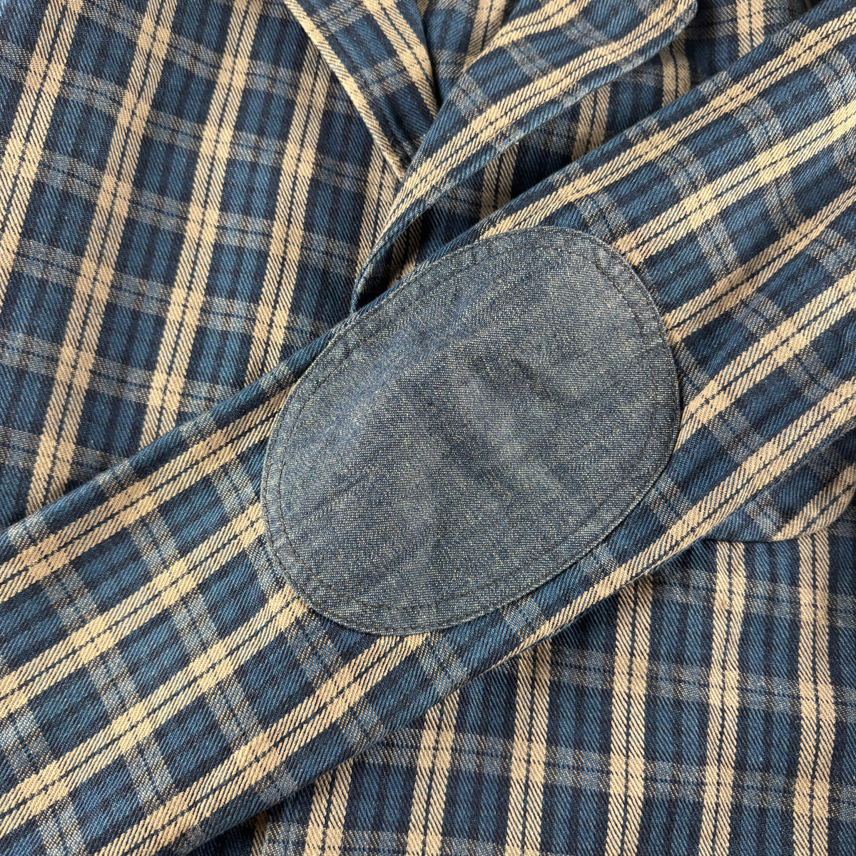 Evisu Check Blue Seagull Tailored Jacket (38 / M)