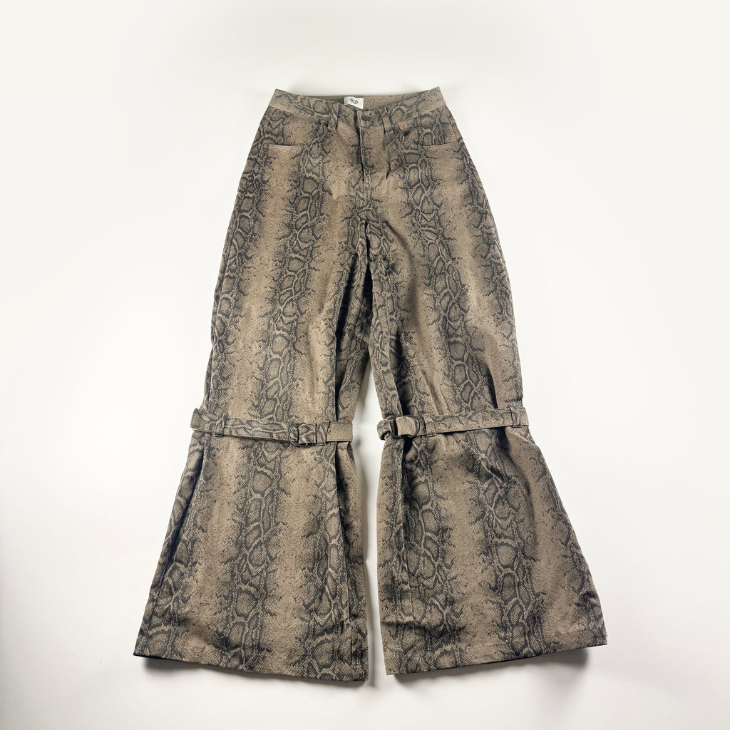 HTH Brown Snakeskin Pattern Pants (S)