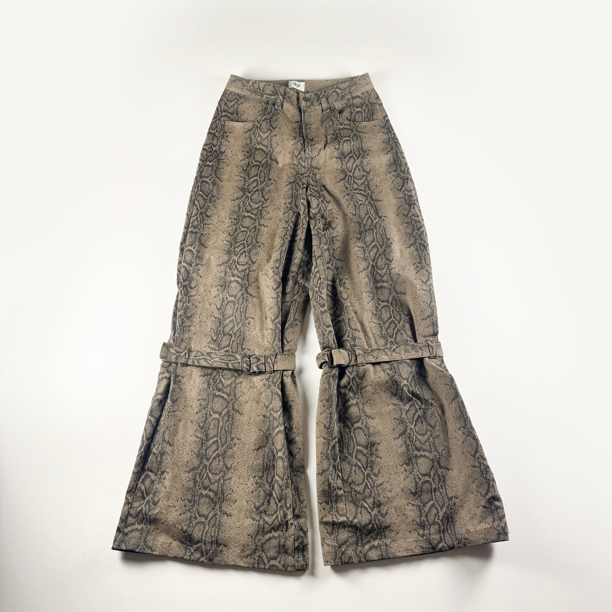 HTH Brown Snakeskin Pattern Pants (S)