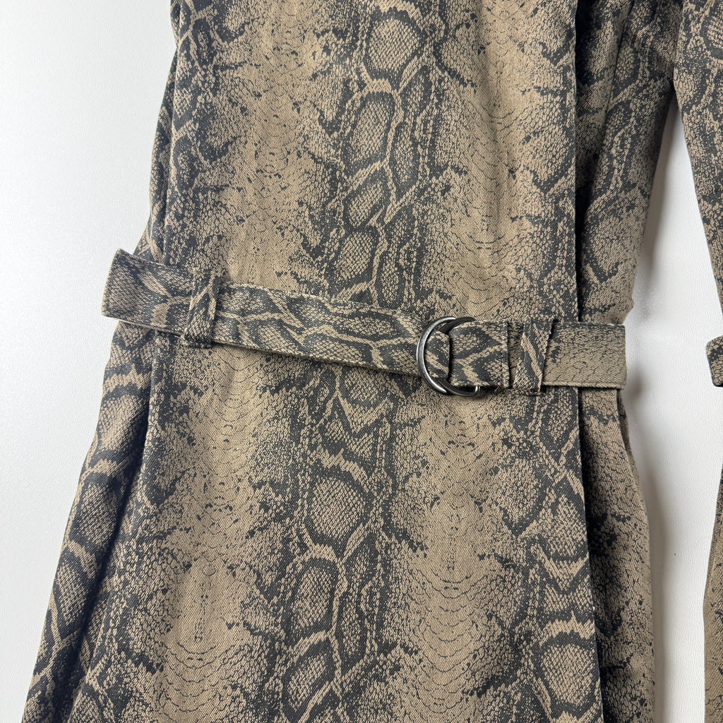 HTH Brown Snakeskin Pattern Pants (S)