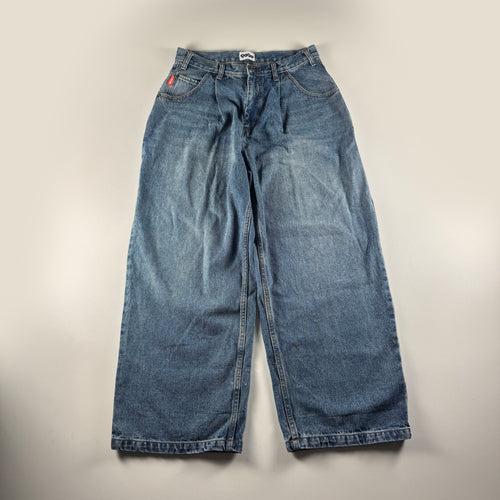 9090 Wide Blue Denim Pants (L)