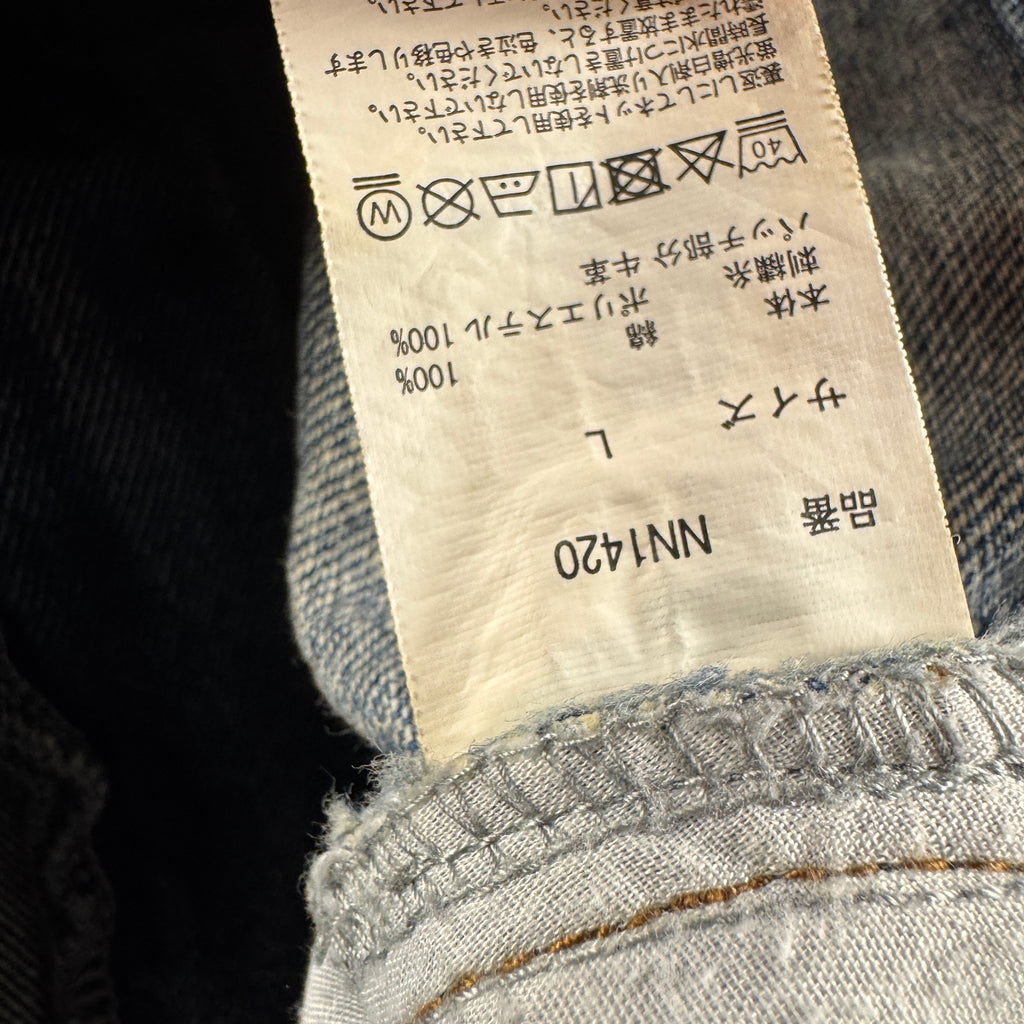 9090 Wide Blue Denim Pants (L)