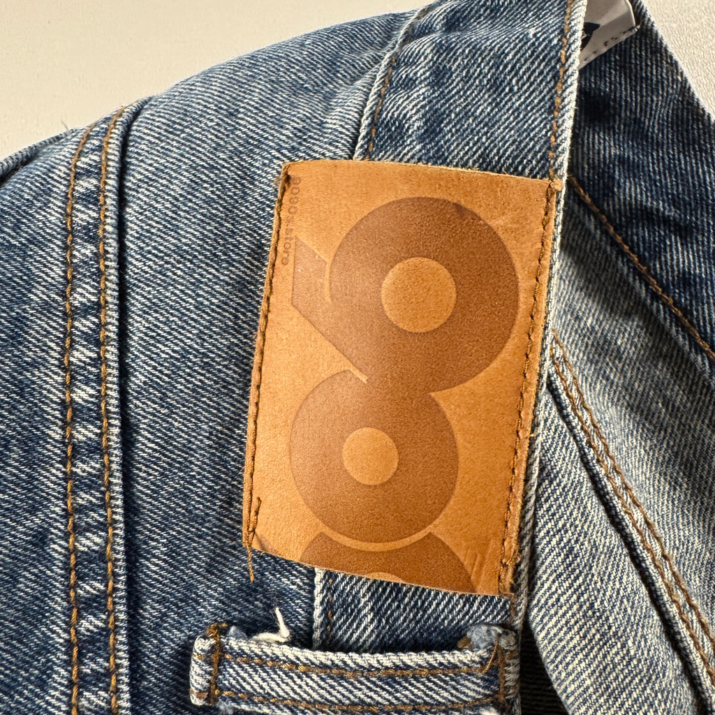 9090 Wide Blue Denim Pants (L)