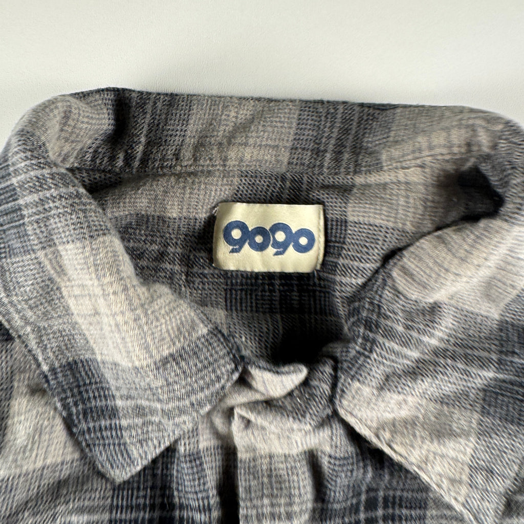 9090 Layered Grey Flannel Shirt (M)