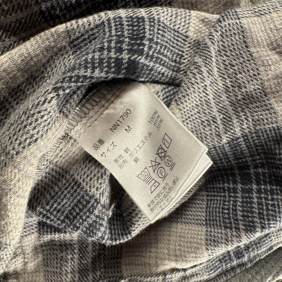 9090 Layered Grey Flannel Shirt (M)