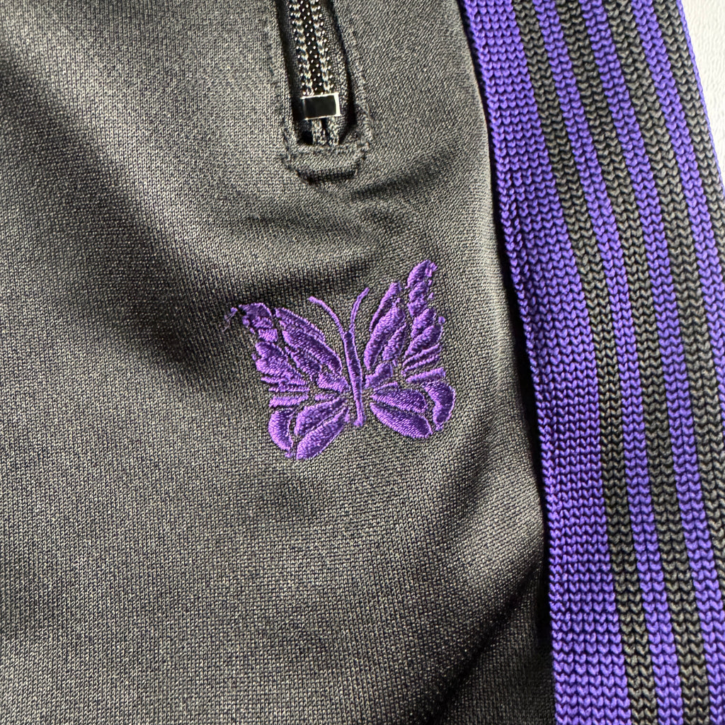 Needles x STUDIOUS 22AW Black and Purple Track Pants (S)