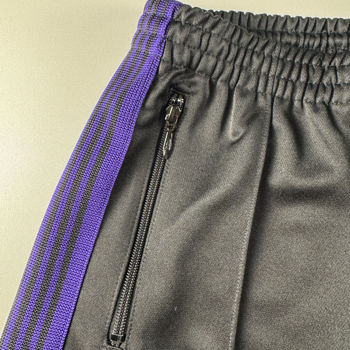 Needles x STUDIOUS 22AW Black and Purple Track Pants (S)