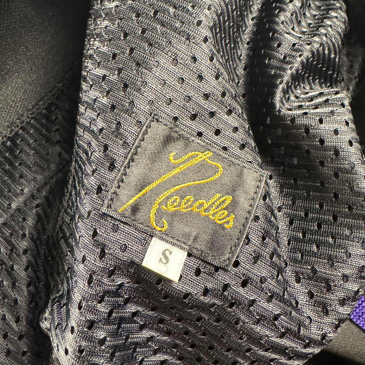 Needles x STUDIOUS 22AW Black and Purple Track Pants (S)