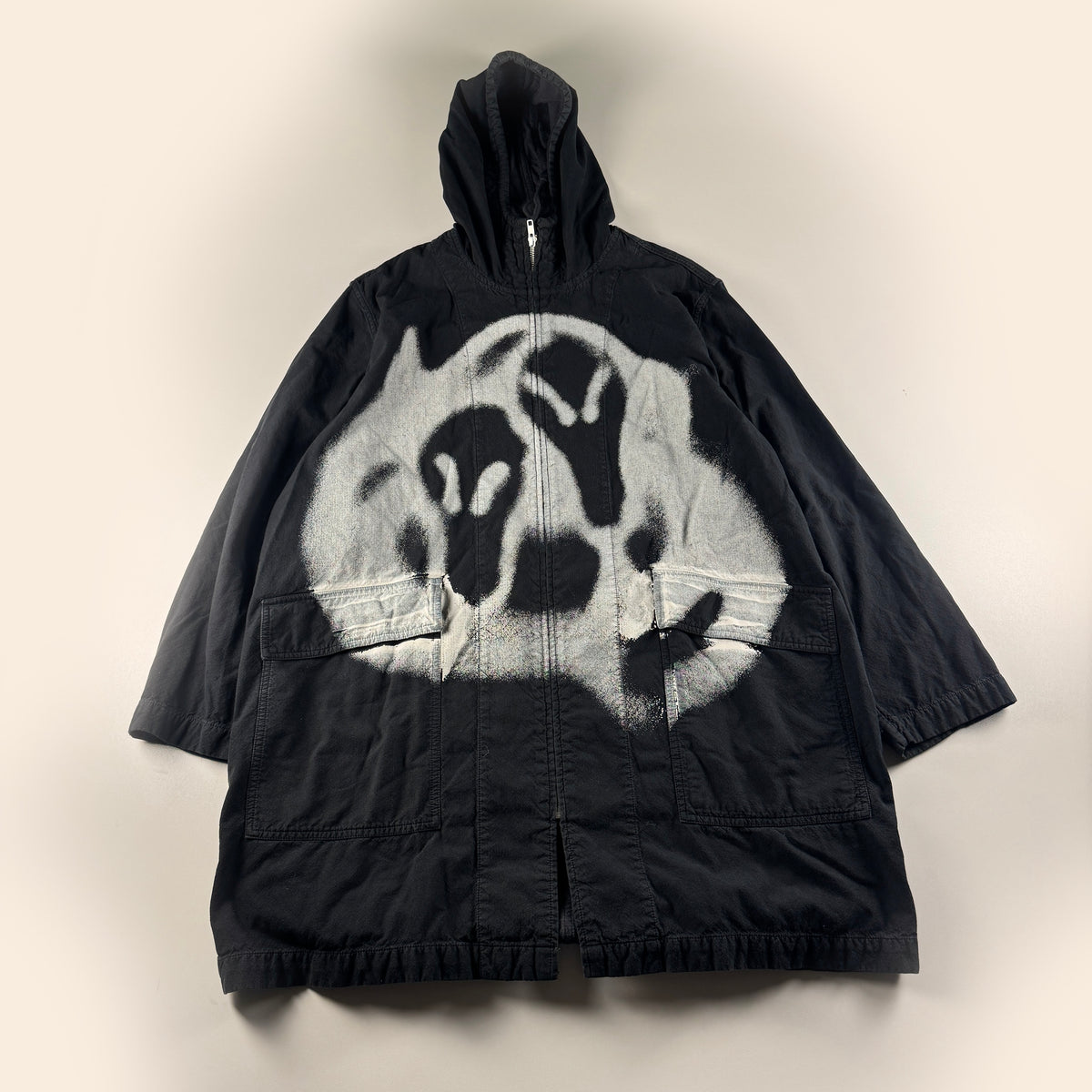 Supreme x Yohji Yamamoto Black Parka Coat (M)