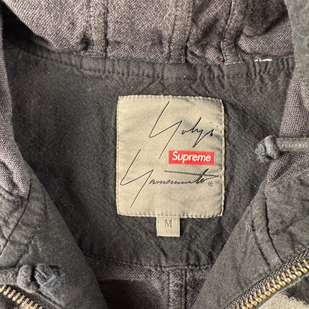 Supreme x Yohji Yamamoto Black Parka Coat (M)
