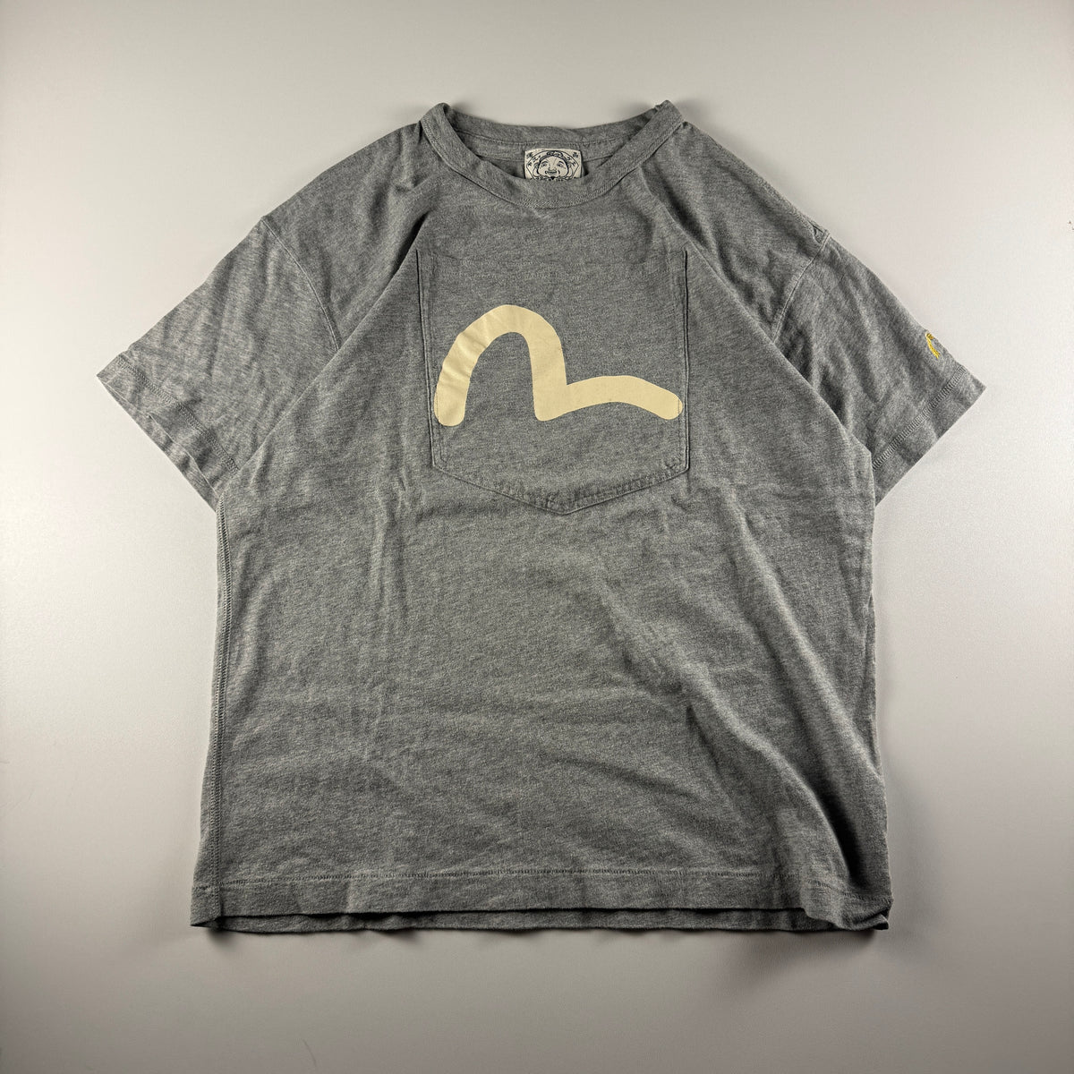 Evisu 90s Big Pocket Grey Tee (38 / M)
