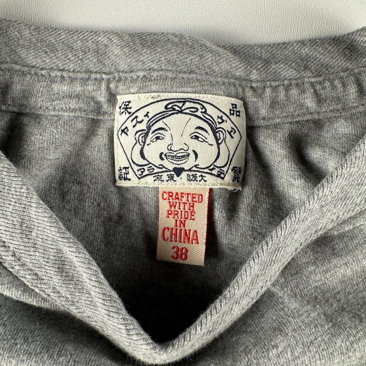 Evisu 90s Big Pocket Grey Tee (38 / M)