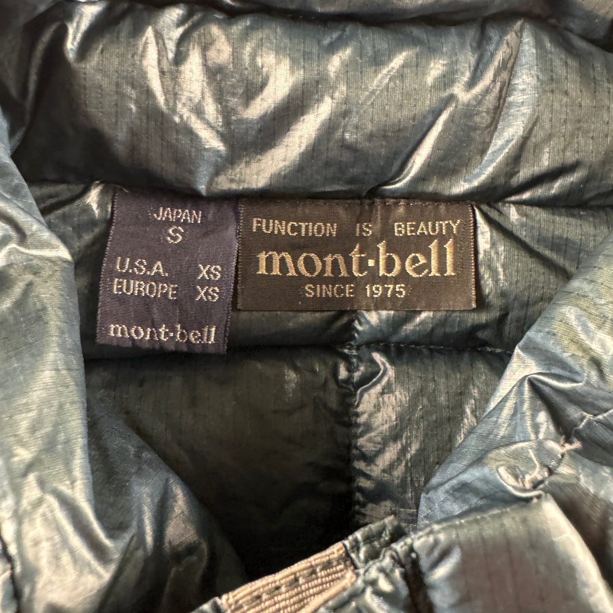 Montbell Blue Shiny Down Jacket (S)