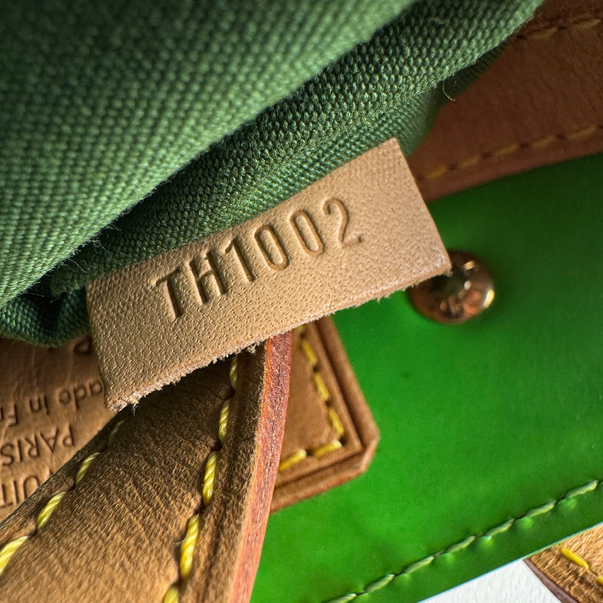 Louis Vuitton Robert Wilson Vernis Green Handbag