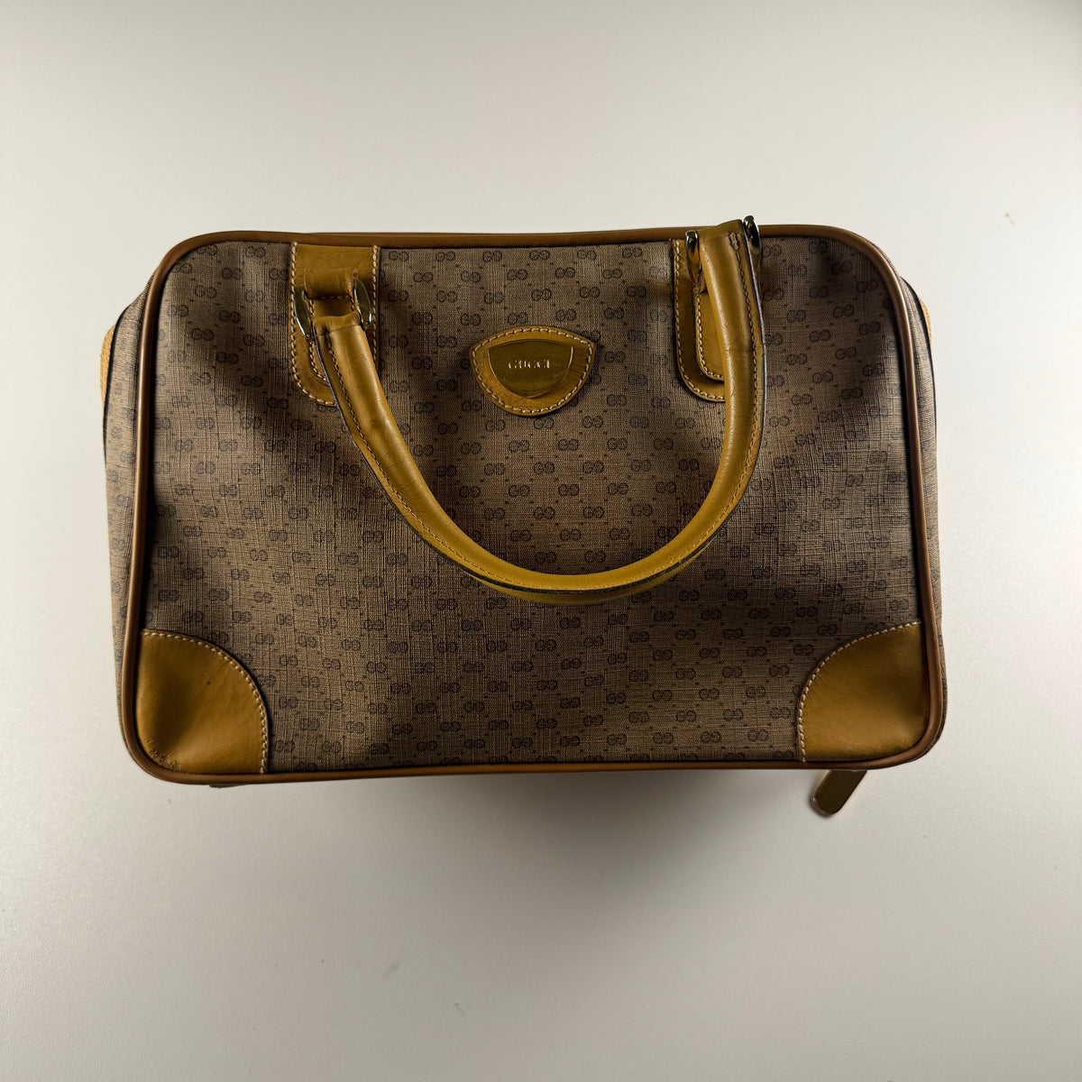 Gucci Micro GG Supreme Mini Boston Handbag