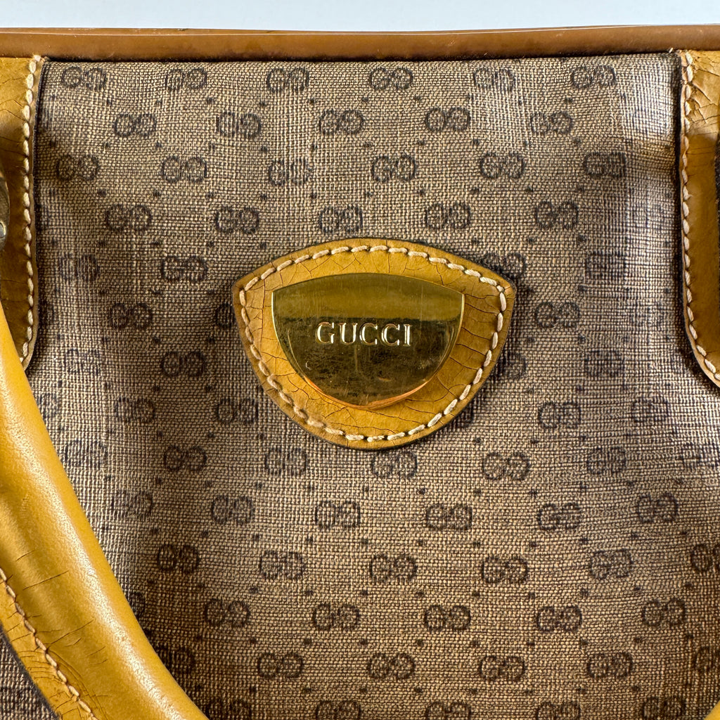 Gucci Micro GG Supreme Mini Boston Handbag