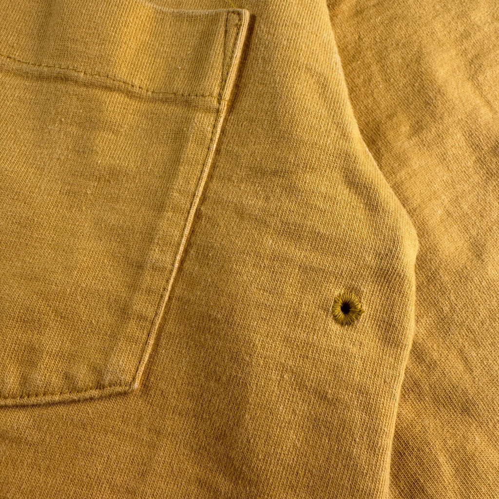 Auralee Stand-up Yellow Pocket Heavy Tee (3 / L)