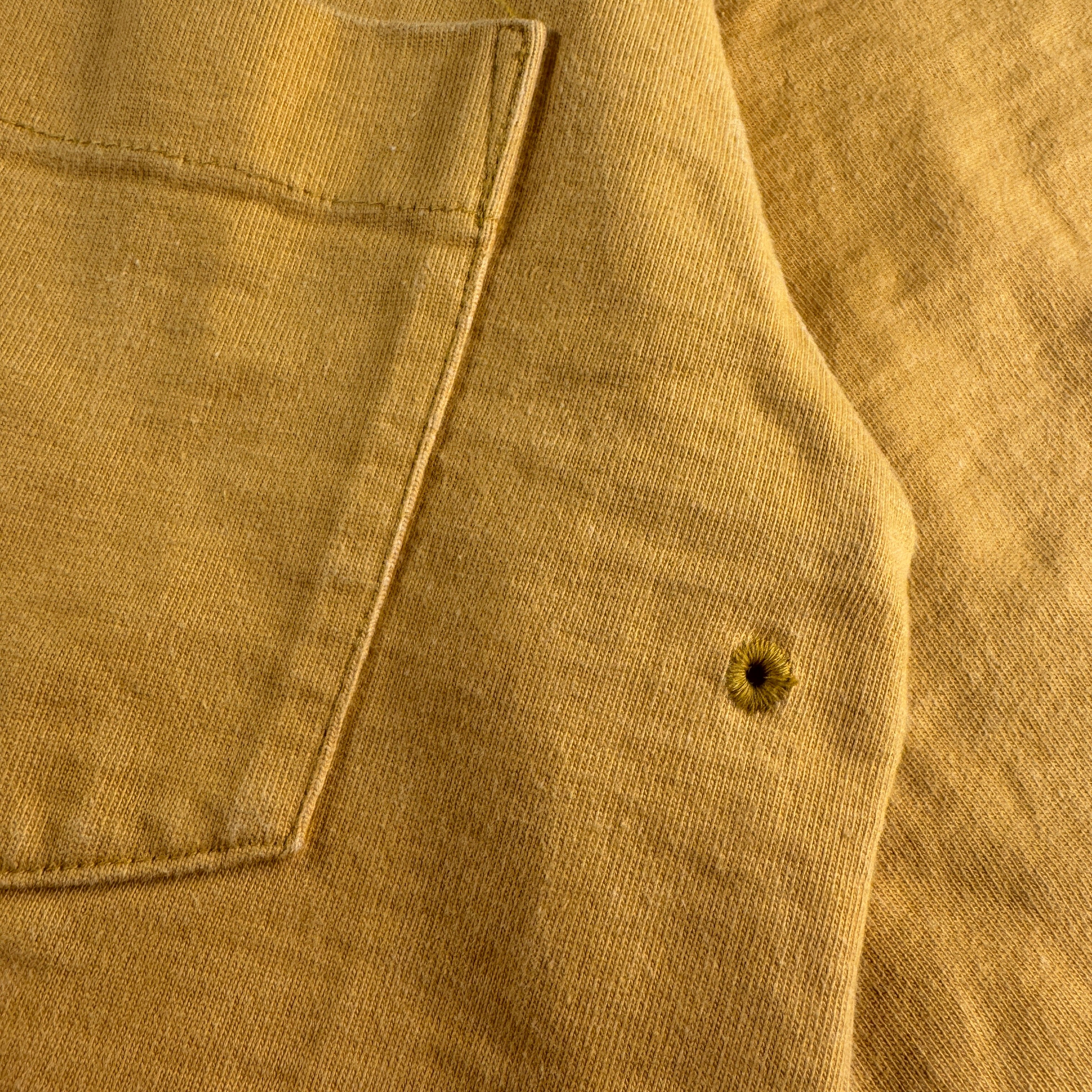Auralee Stand-up Yellow Pocket Heavy Tee (3 / L)