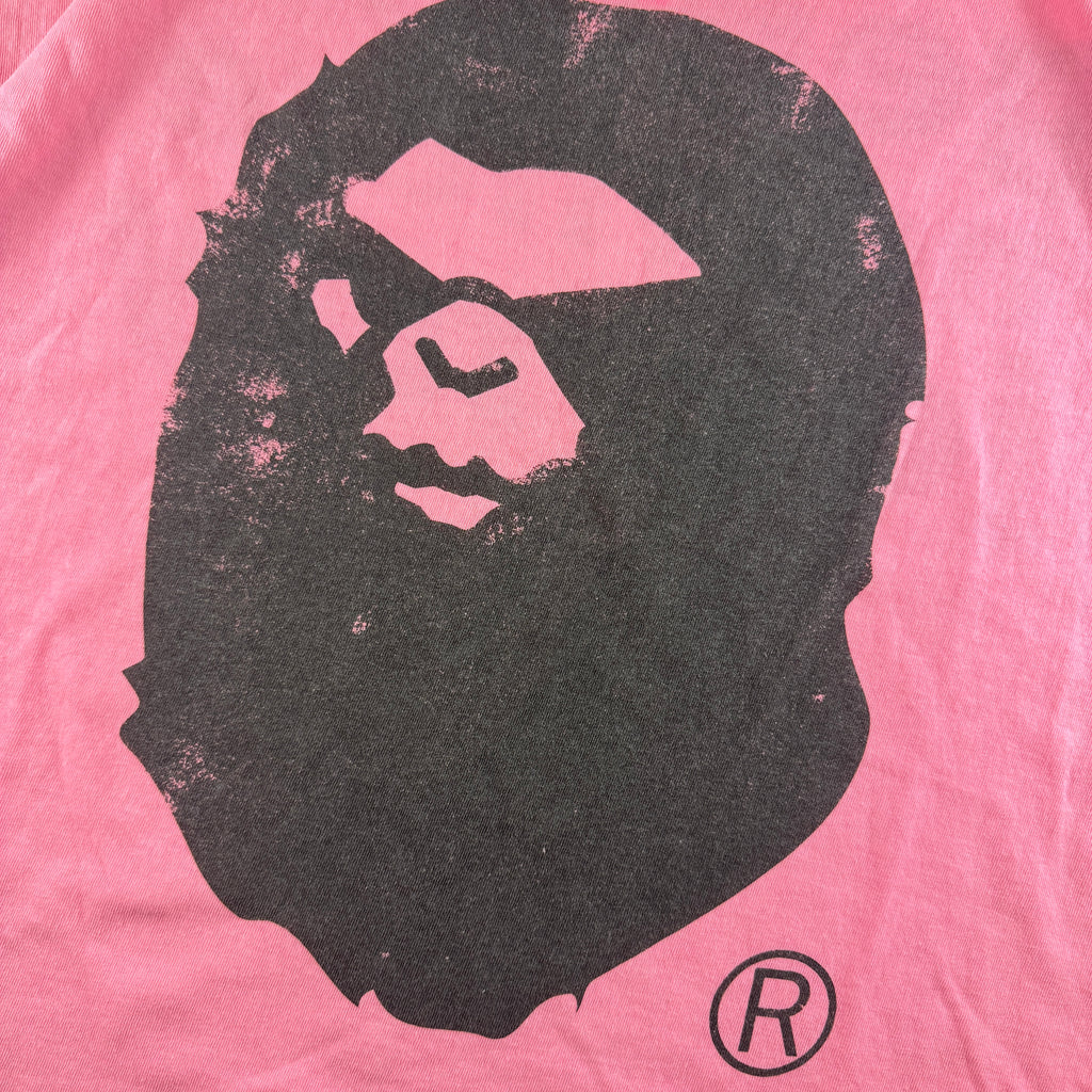 Saint-Mxxxxx x BAPE Genuine Nowhere Journey Pink White Tee (XXL)