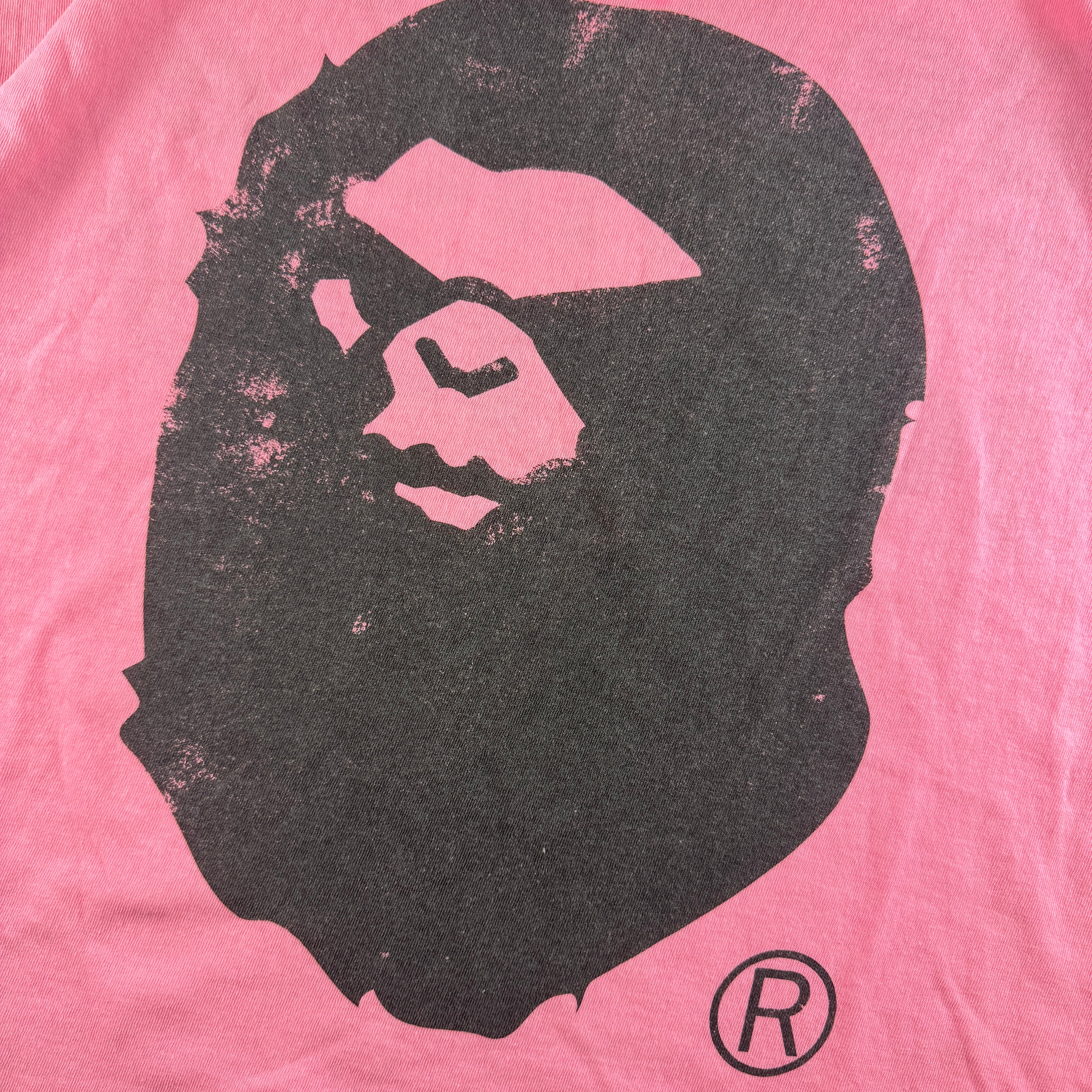 Saint-Mxxxxx x BAPE Genuine Nowhere Journey Pink White Tee (XXL)