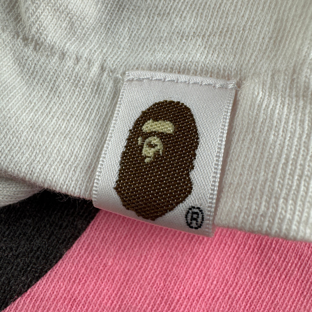 Saint-Mxxxxx x BAPE Genuine Nowhere Journey Pink White Tee (XXL)