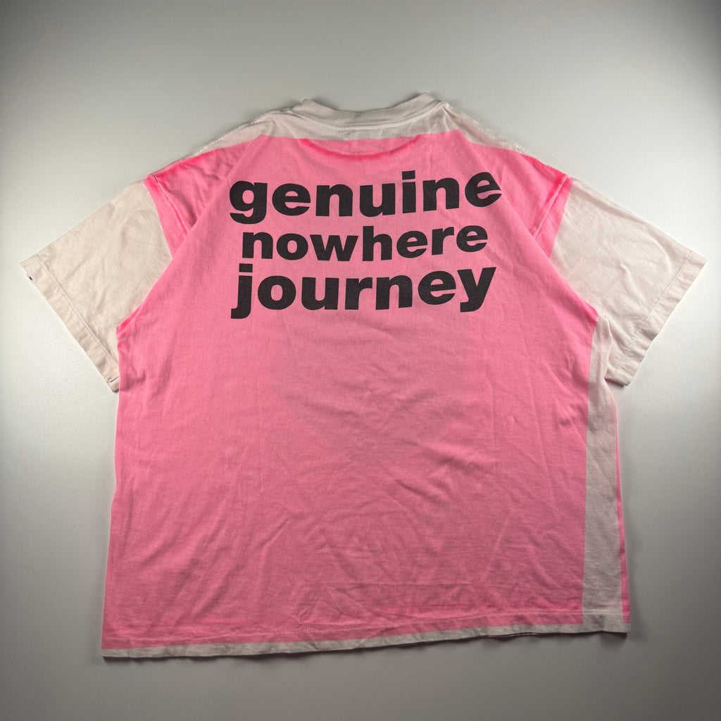 Saint-Mxxxxx x BAPE Genuine Nowhere Journey Pink White Tee (XXL)