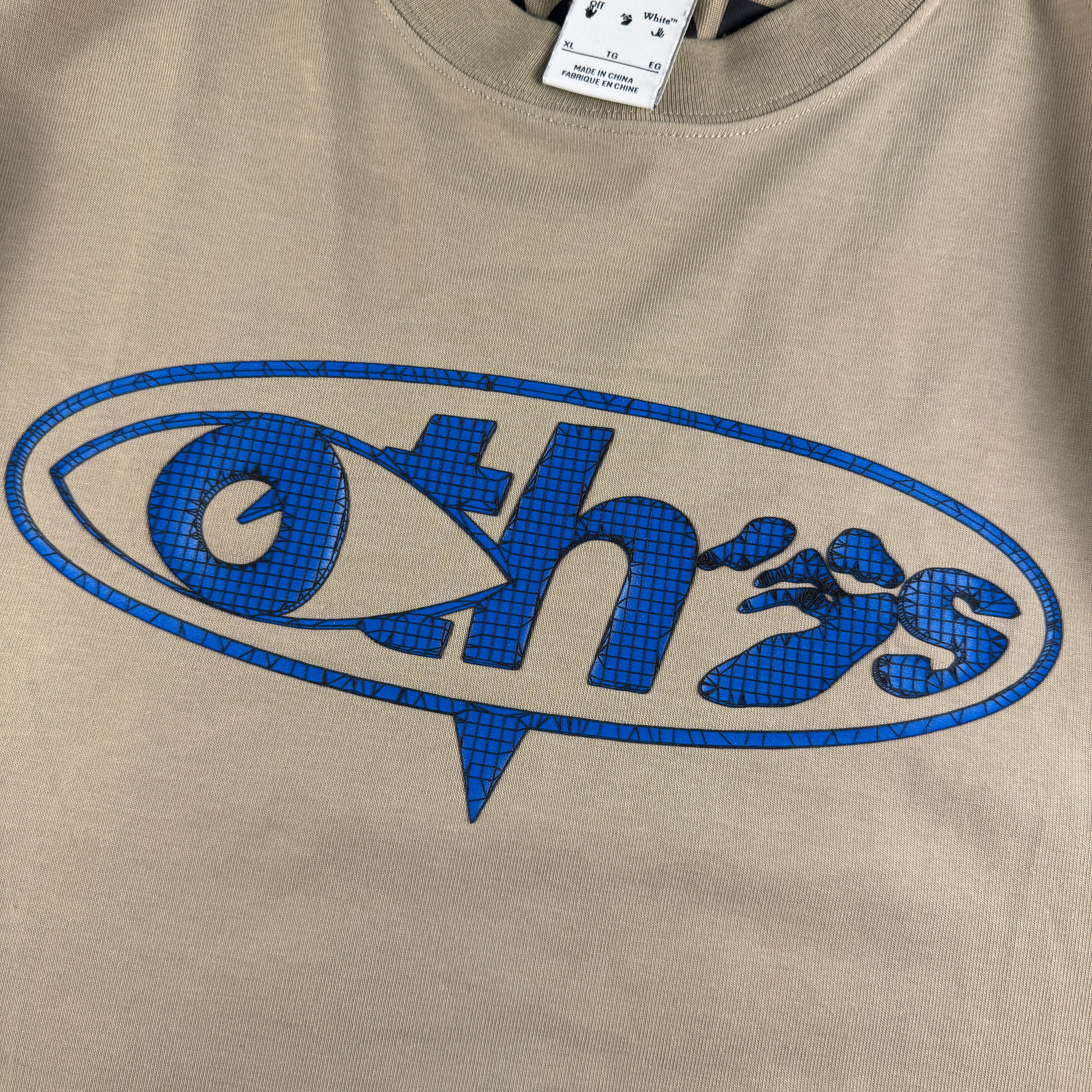 Nike x Off-White Oversized Beige Tee (XL)