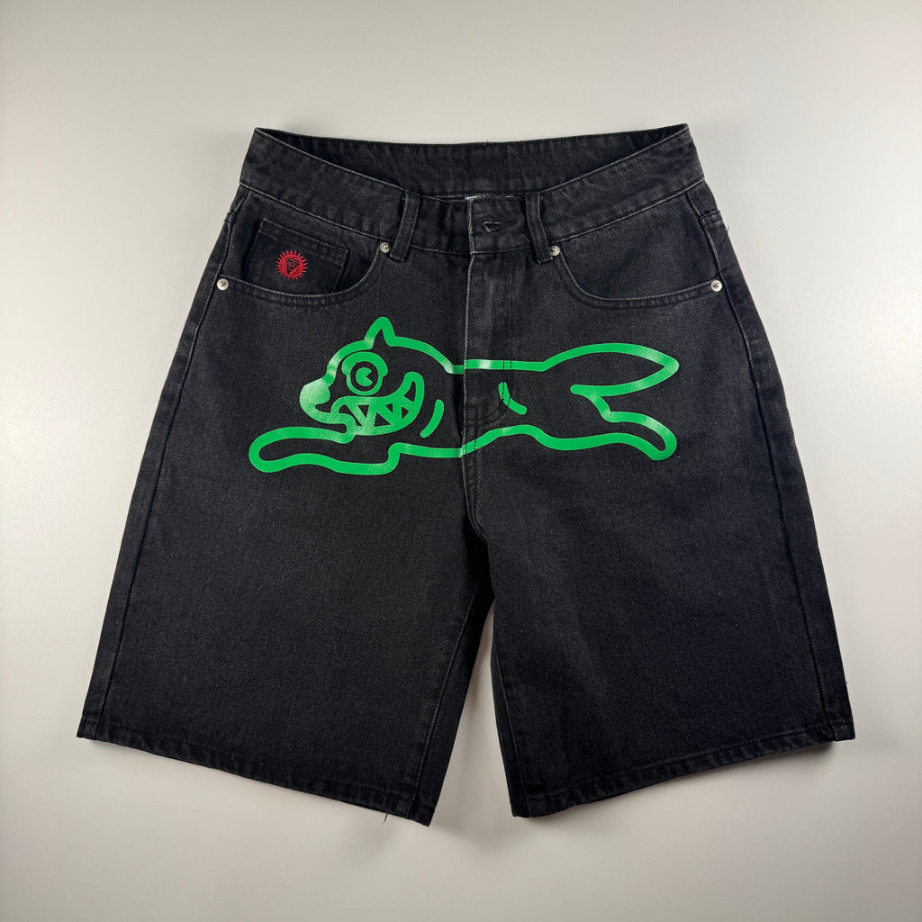 Ice Cream Green Running Dog Navy Short (30)