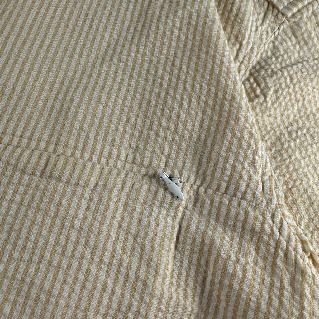 Stussy Beige Textured Beige Short Sleeve Shirt (M)