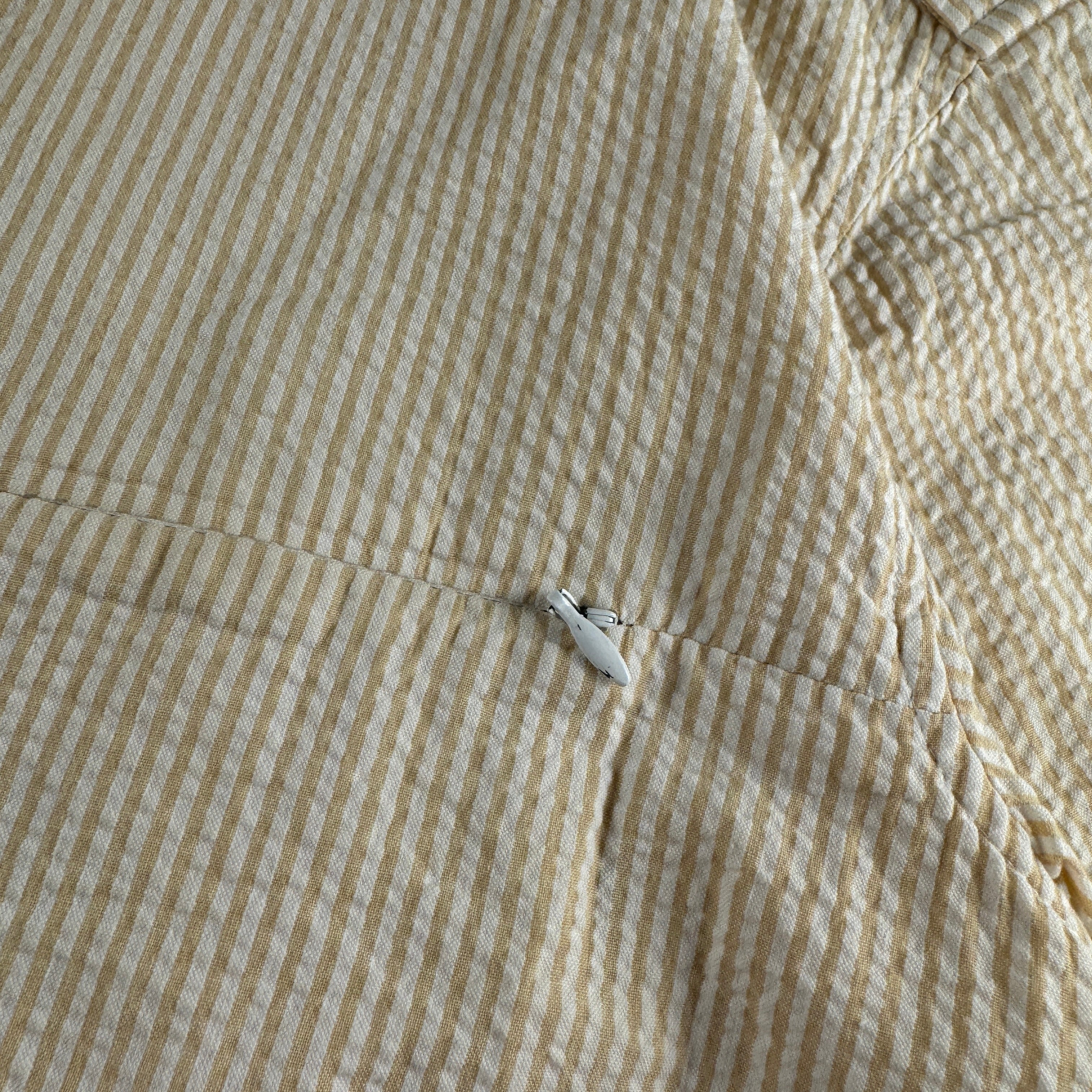 Stussy Beige Textured Beige Short Sleeve Shirt (M)