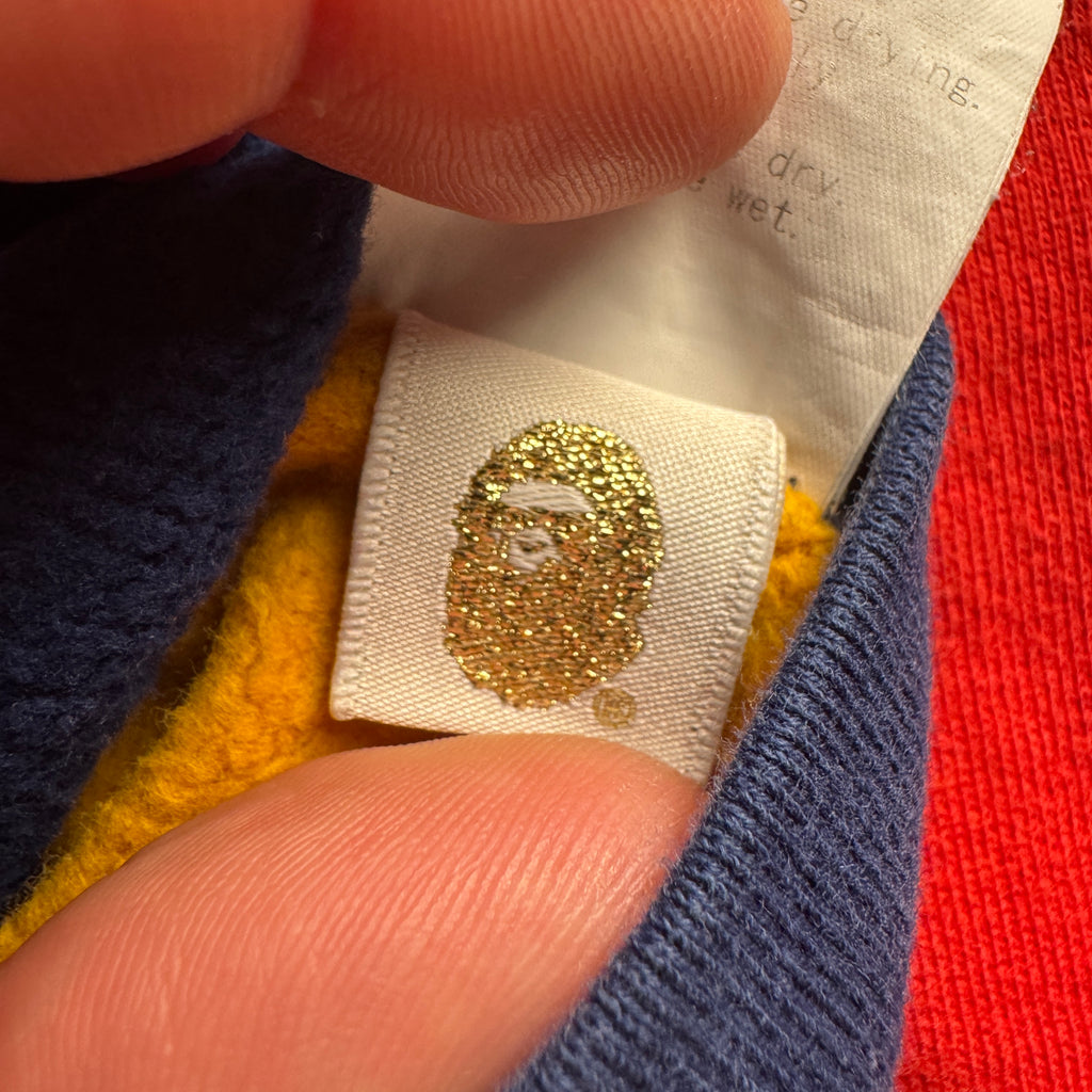 BAPE Baby Milo "BM" Color Block Zip Hoodie (S)