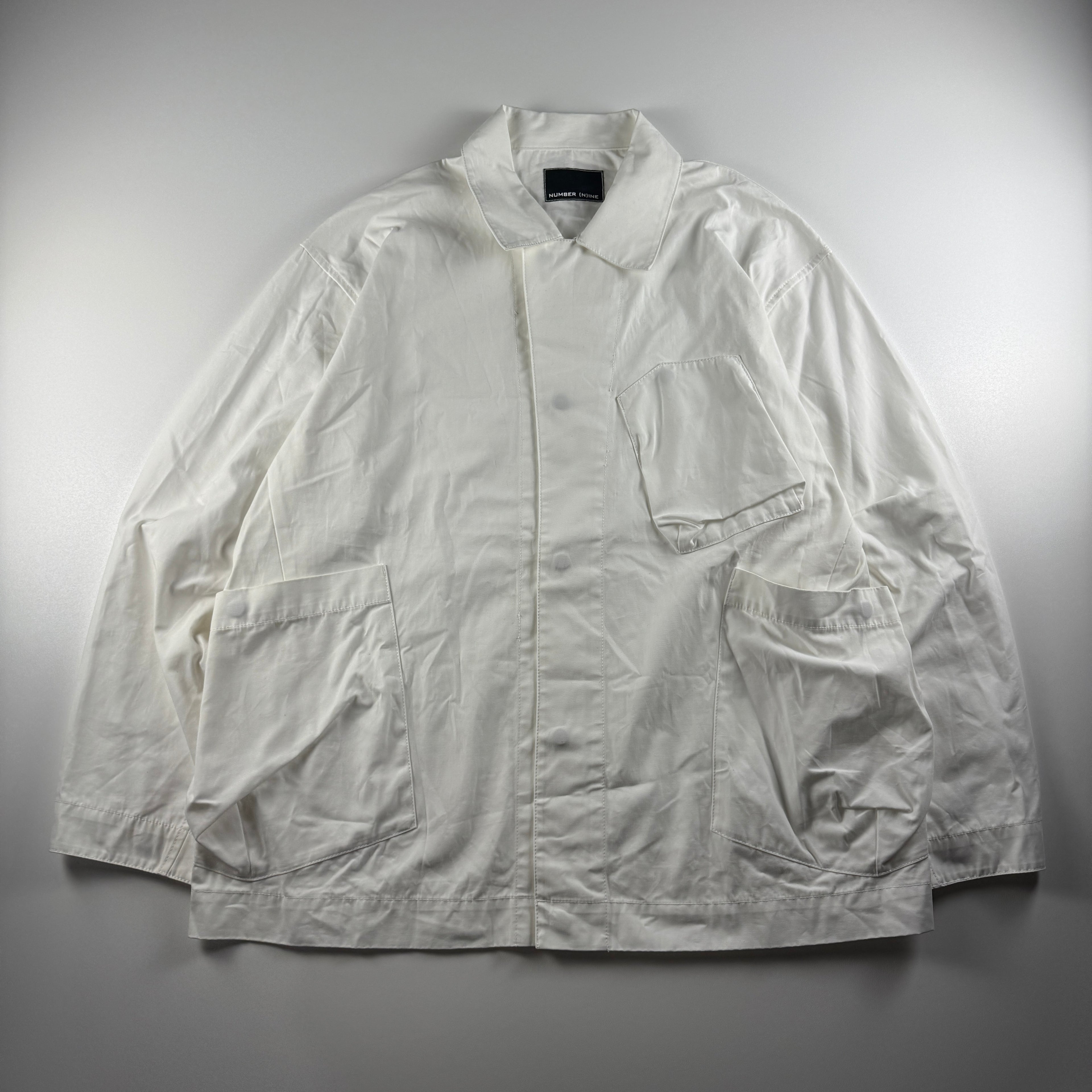 Number Nine Multi-Pocket White Short Sleeve Shirt (3 / L)