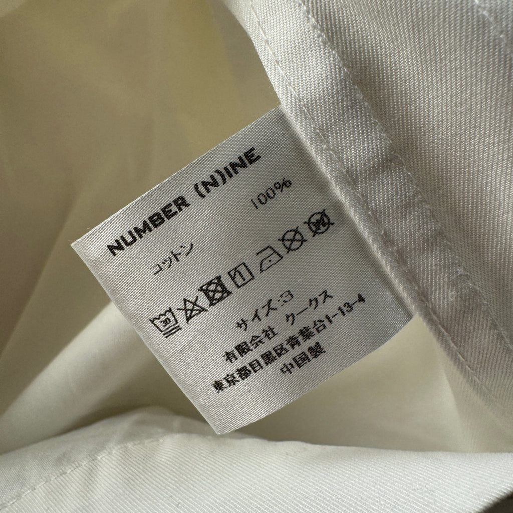 Number Nine Multi-Pocket White Short Sleeve Shirt (3 / L)