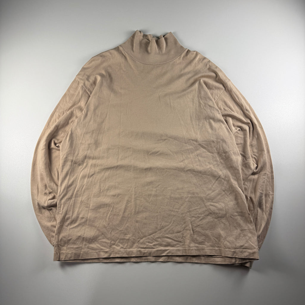 Auralee Turtleneck Super High Gauge Beige Knitted Sweater (3 - L)