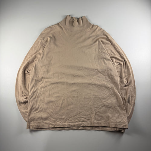 Auralee Turtleneck Super High Gauge Beige Knitted Sweater (3 - L)