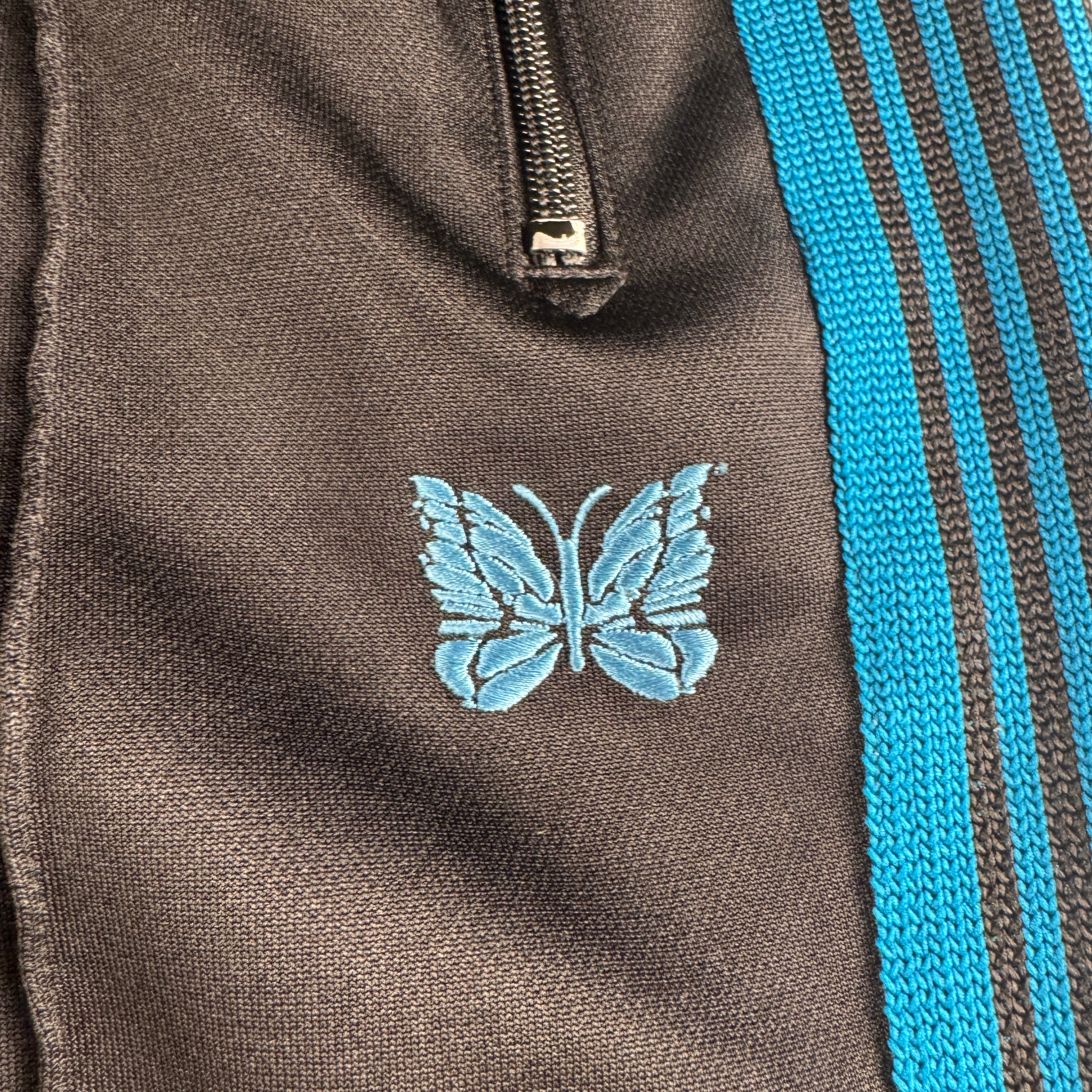 Needles Black Blue Line Track Pants (M)
