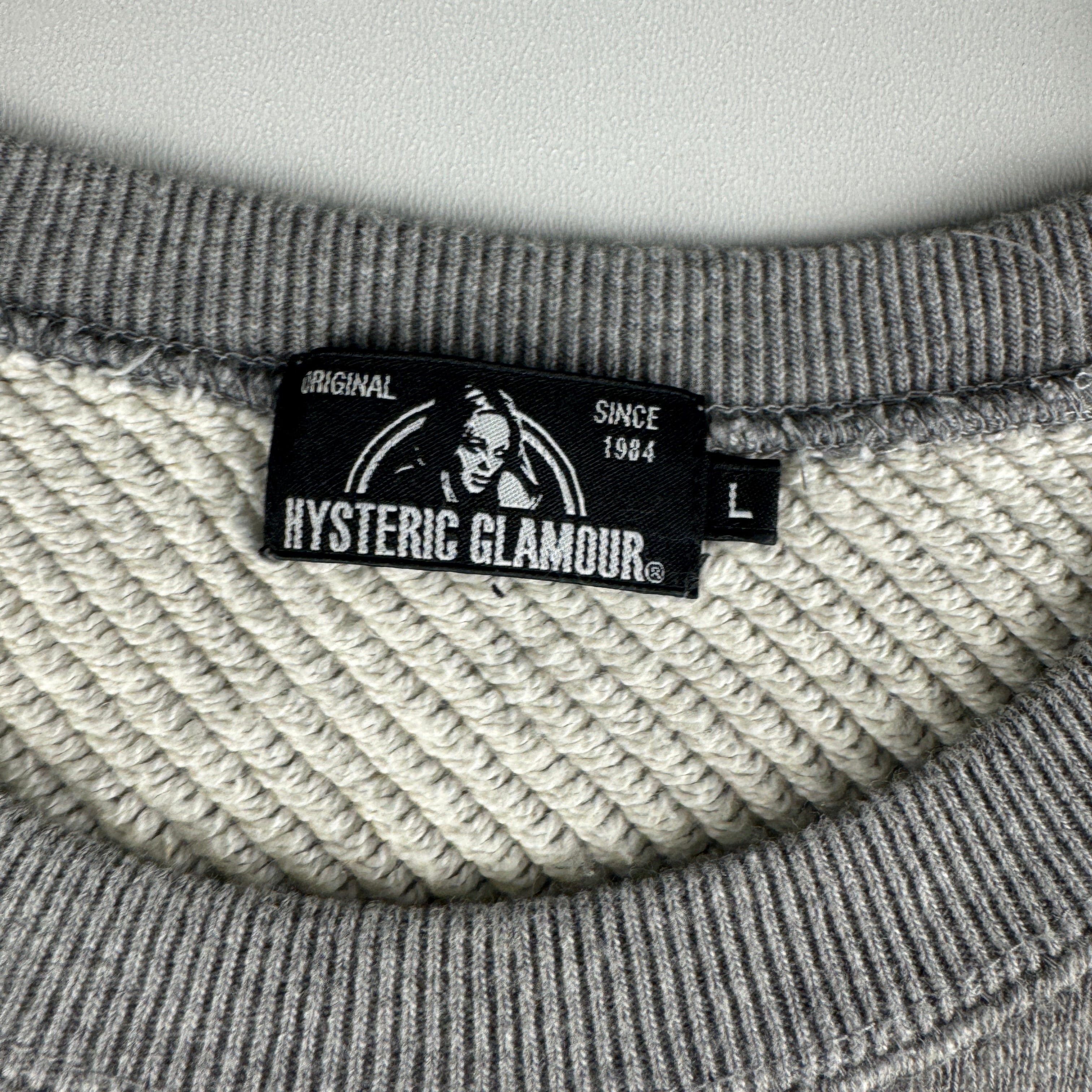 Hysteric Glamour B.B. Waldo Grey Sweater (L)