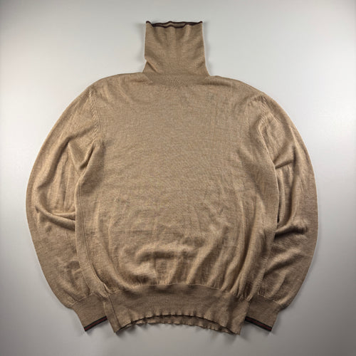 Gucci Vintage Brown Knitted High Gauge Sweater (L)