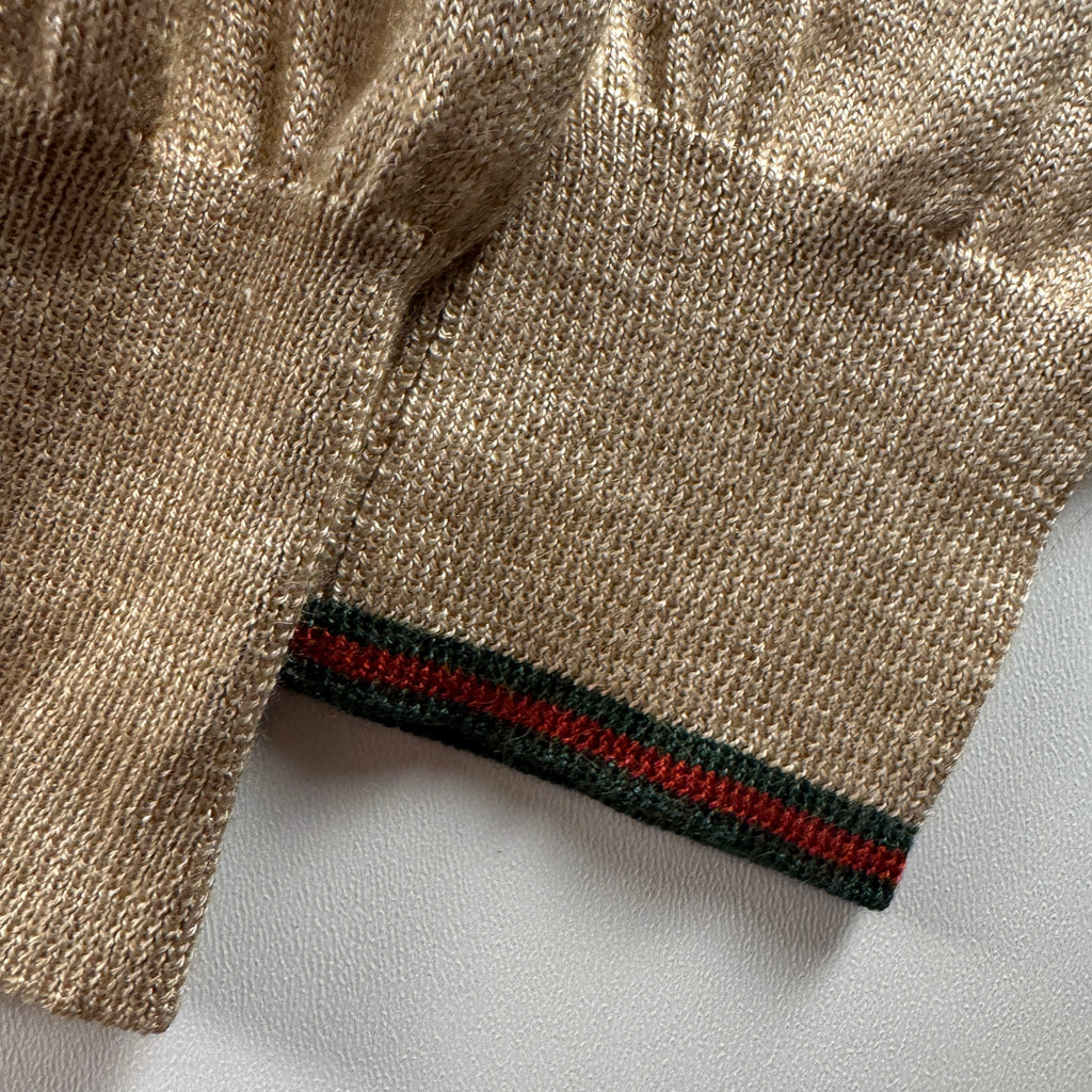 Gucci Vintage Brown Knitted High Gauge Sweater (L)