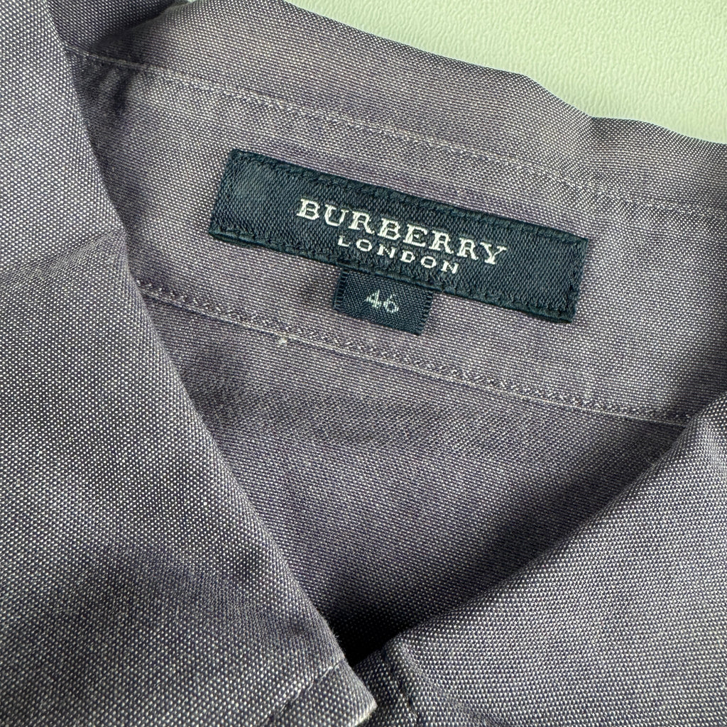 Burberry Purple Half Sleeve Shirt (46)