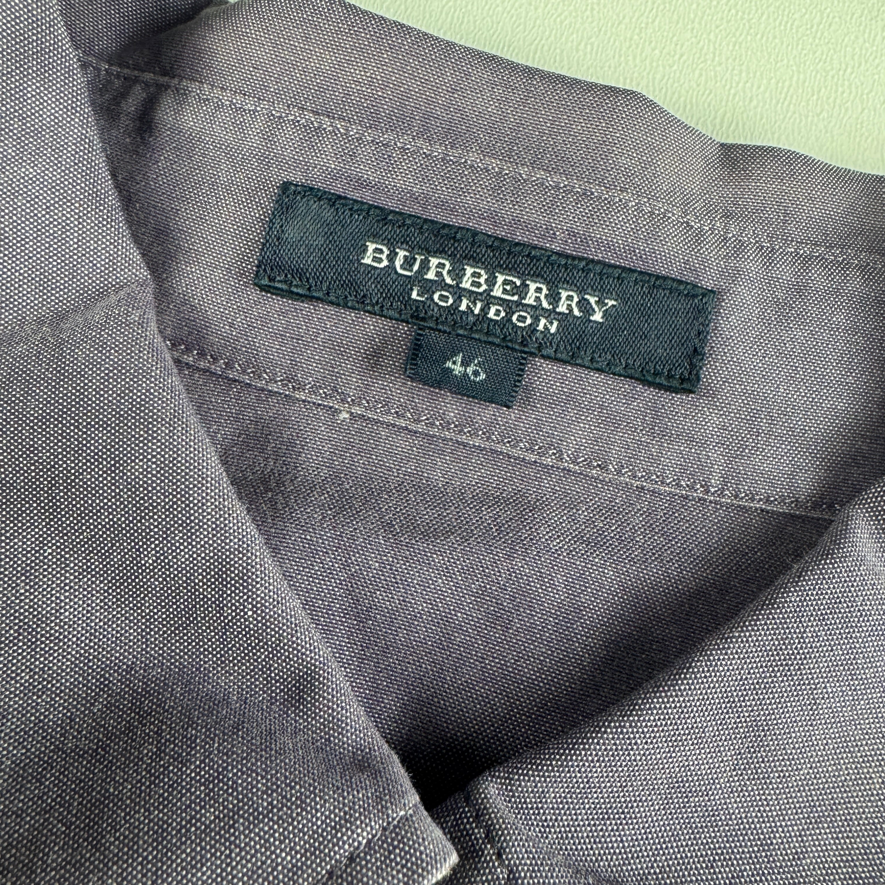 Burberry Purple Half Sleeve Shirt (46)