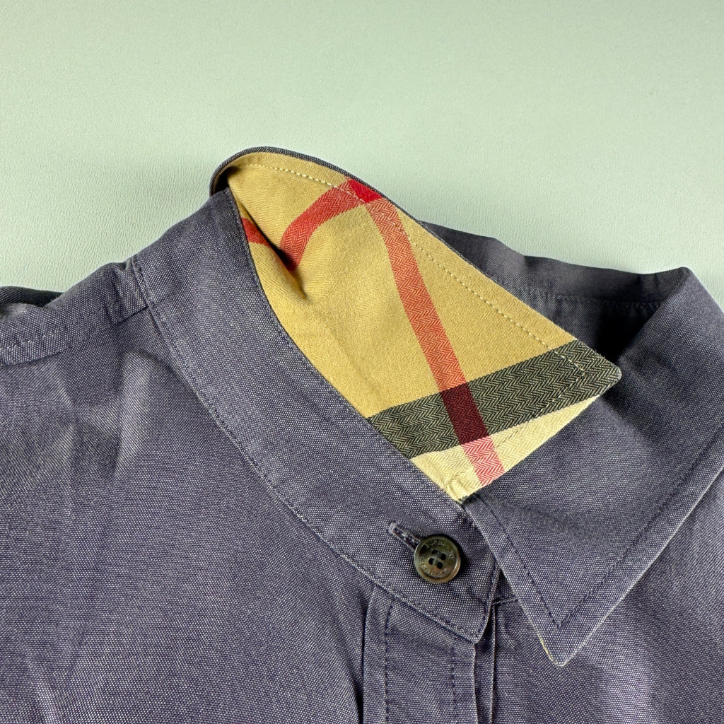 Burberry Purple Half Sleeve Shirt (46)