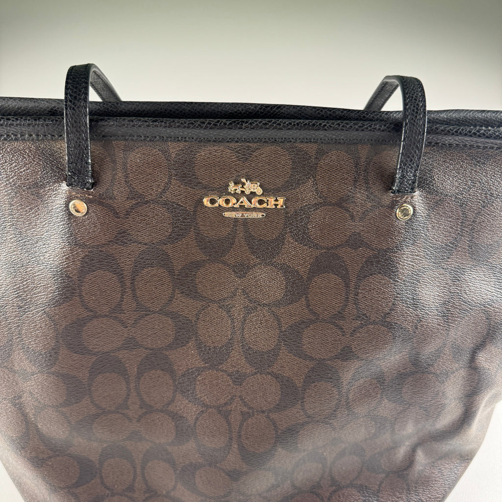 Coach Signature City Zip Tote Bag