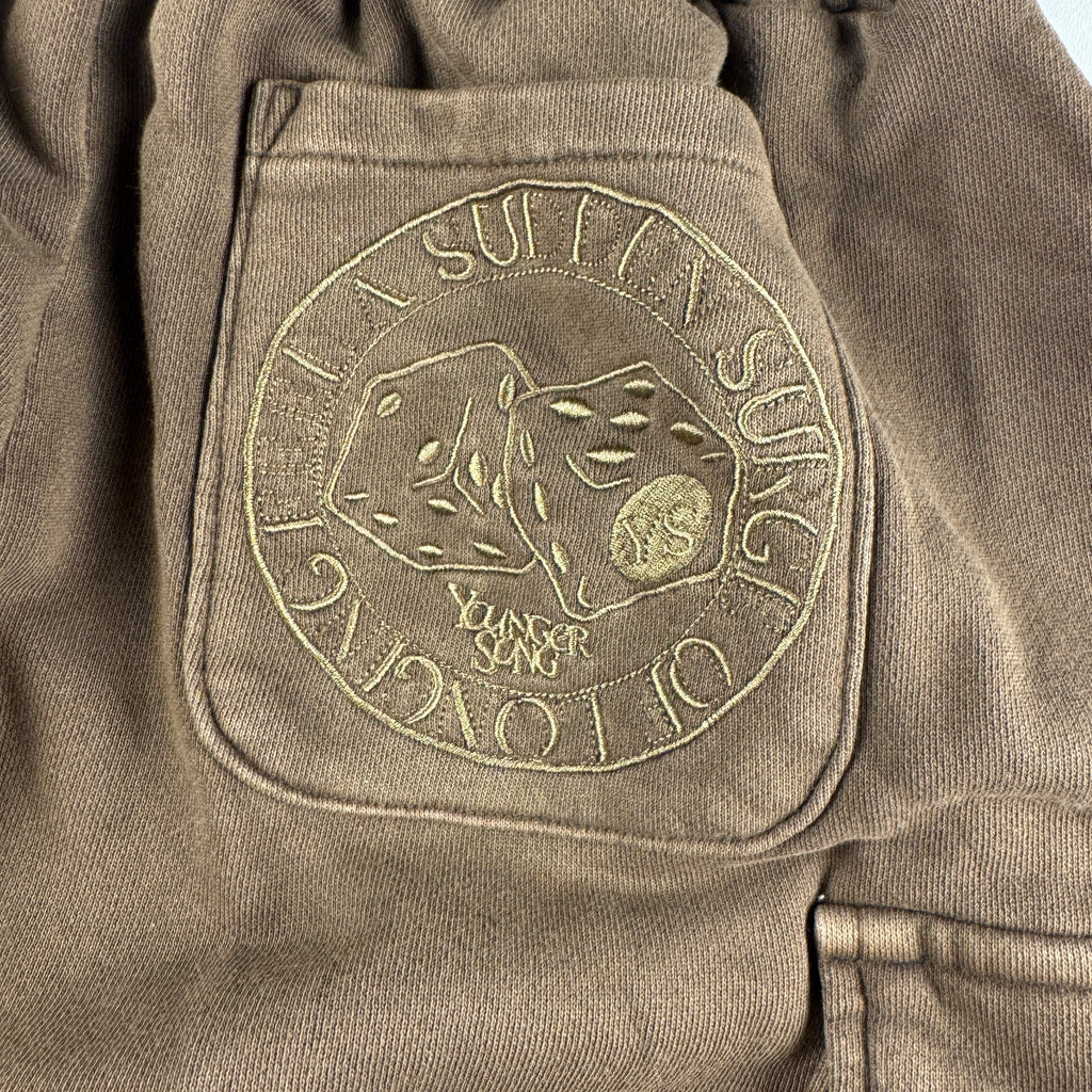 Younger Song Cargo Sweat Shorts Brown (M)