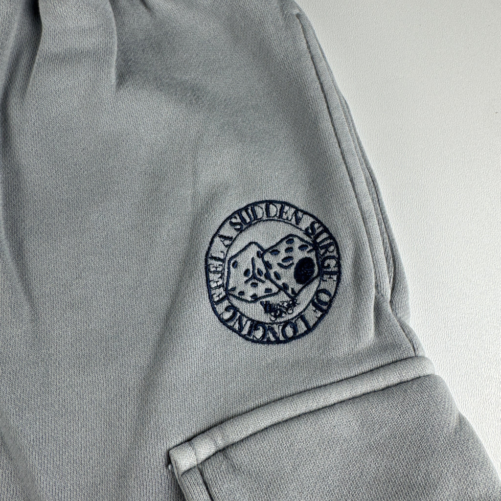 Younger Song Cargo Sweat Shorts Grey (M)