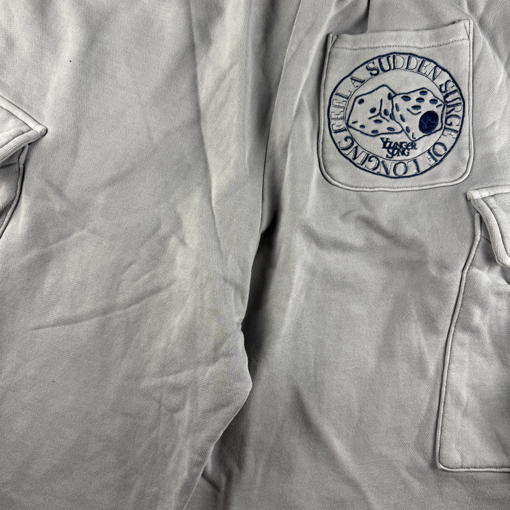 Younger Song Cargo Sweat Shorts Grey (M)