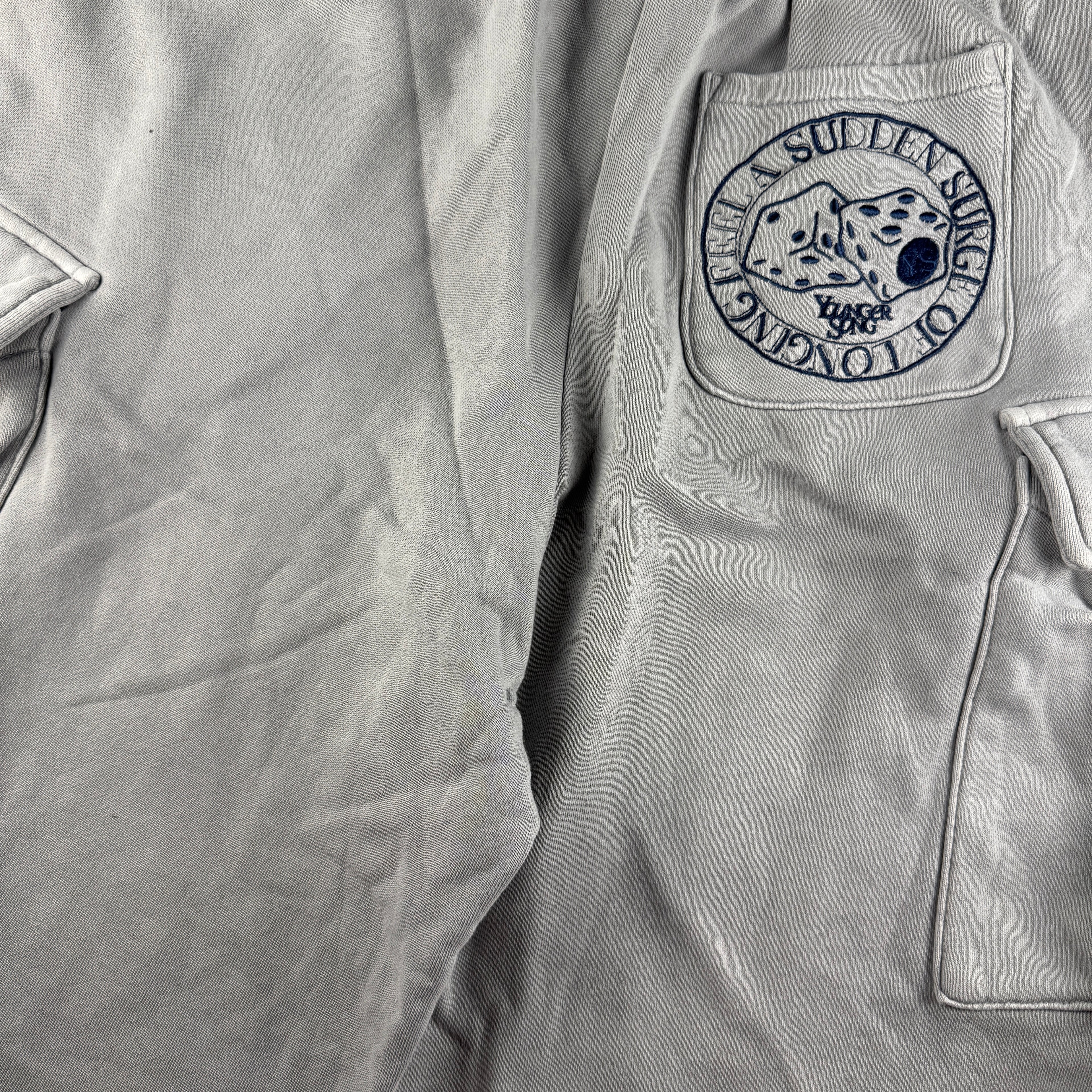 Younger Song Cargo Sweat Shorts Grey (M)