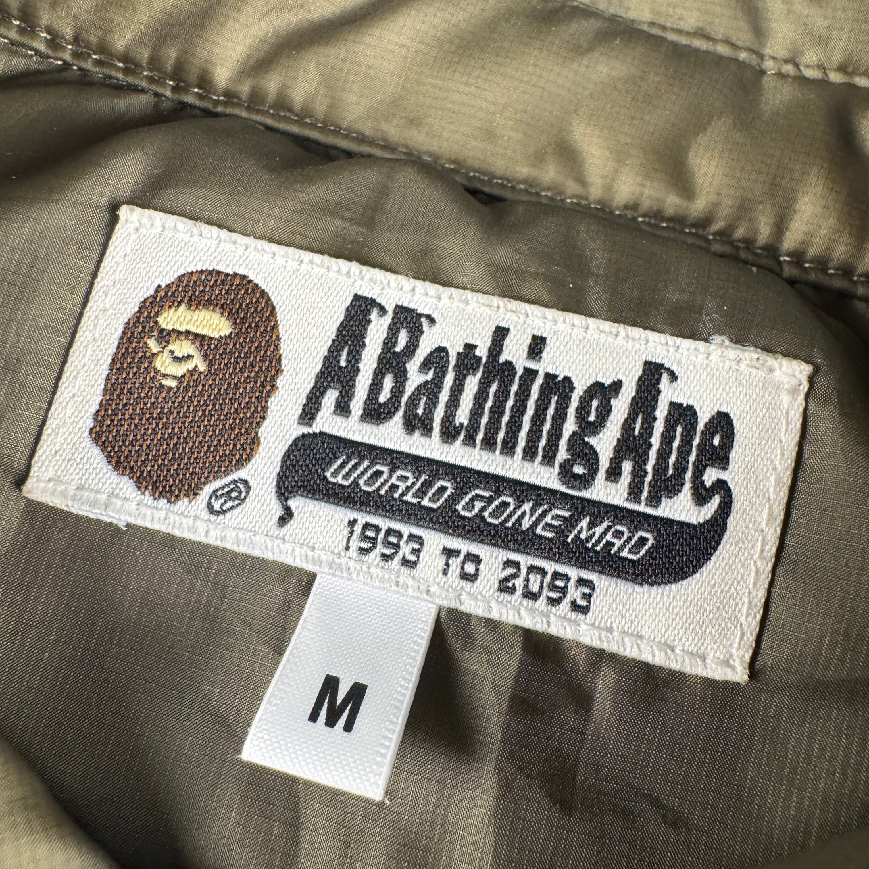BAPE Green Camo Quilted Jacket (M)