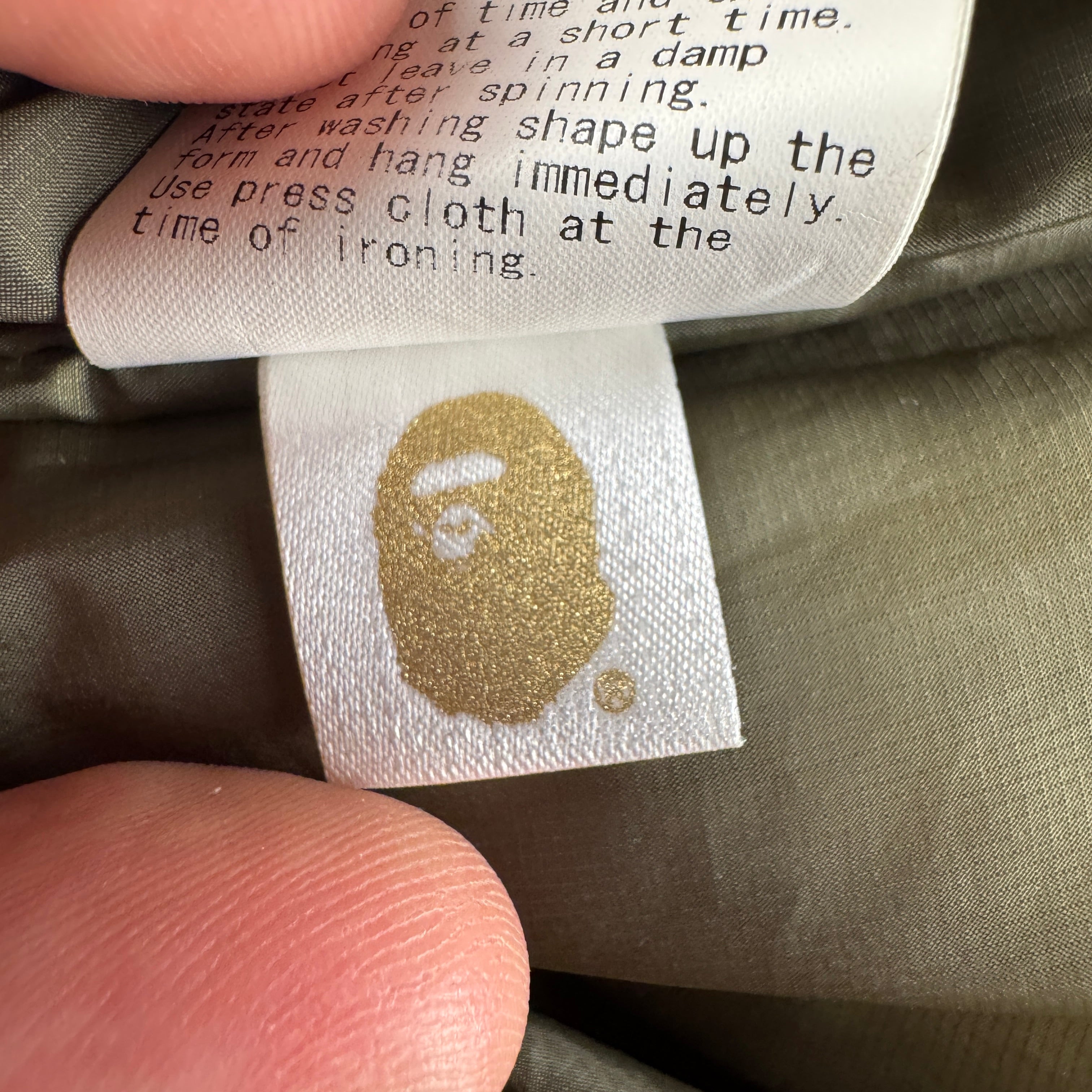 BAPE Green Camo Quilted Jacket (M)